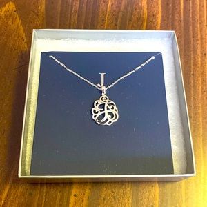 Monogram “J” Silver Necklace